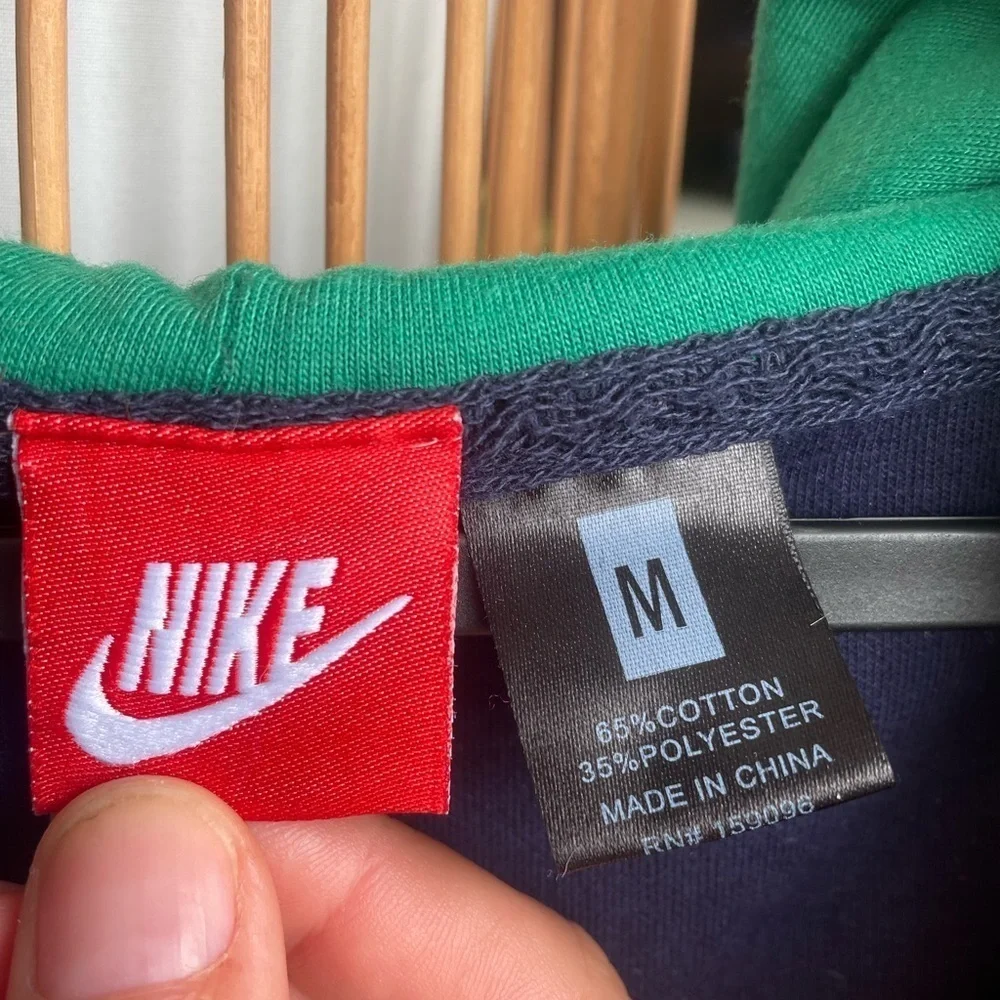 RARE Nike Navy and Yellow Embroidered Hoodie jacket - Picture 4 of 5